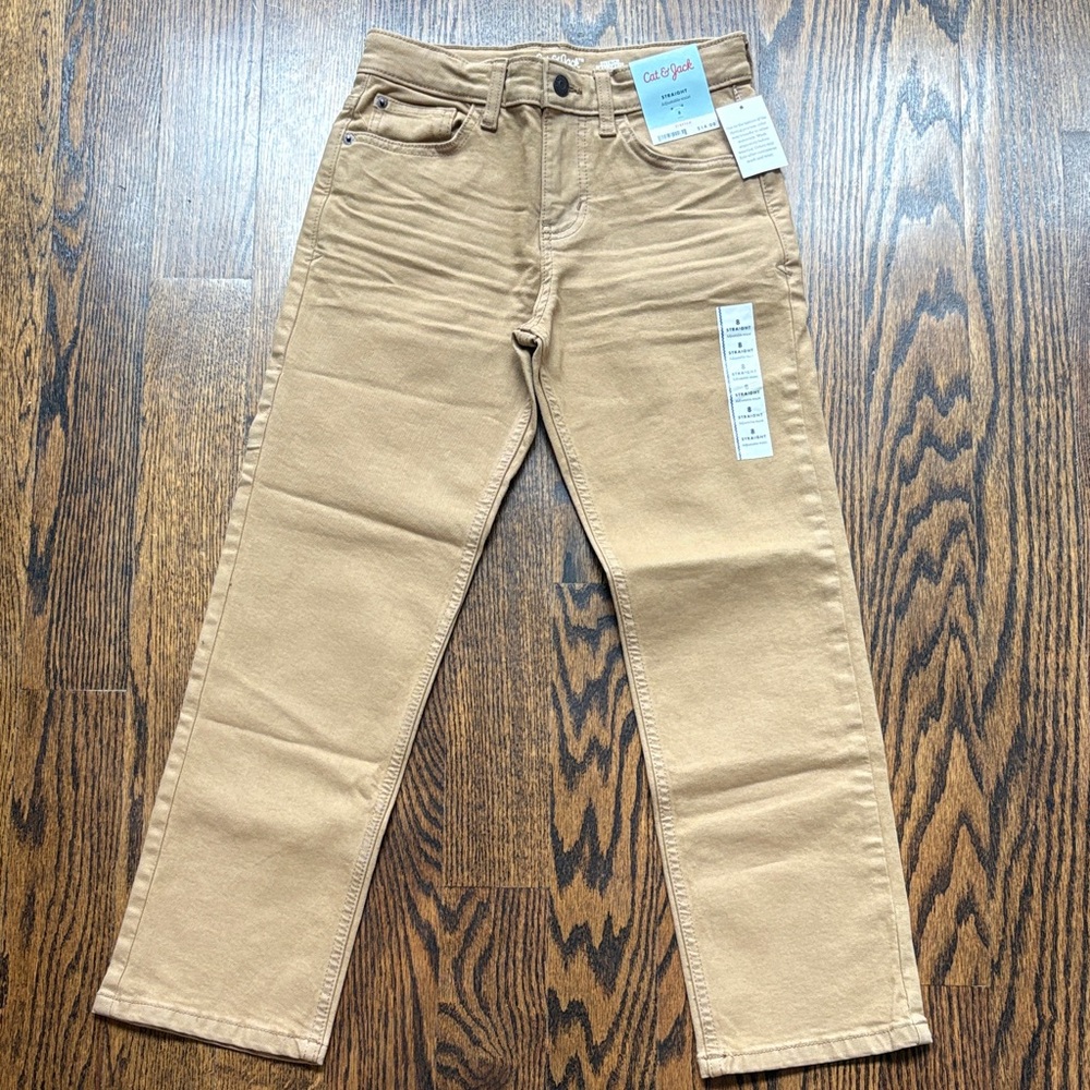 Cat & Jack Boy's Brown Straight Jeans. New with Tags